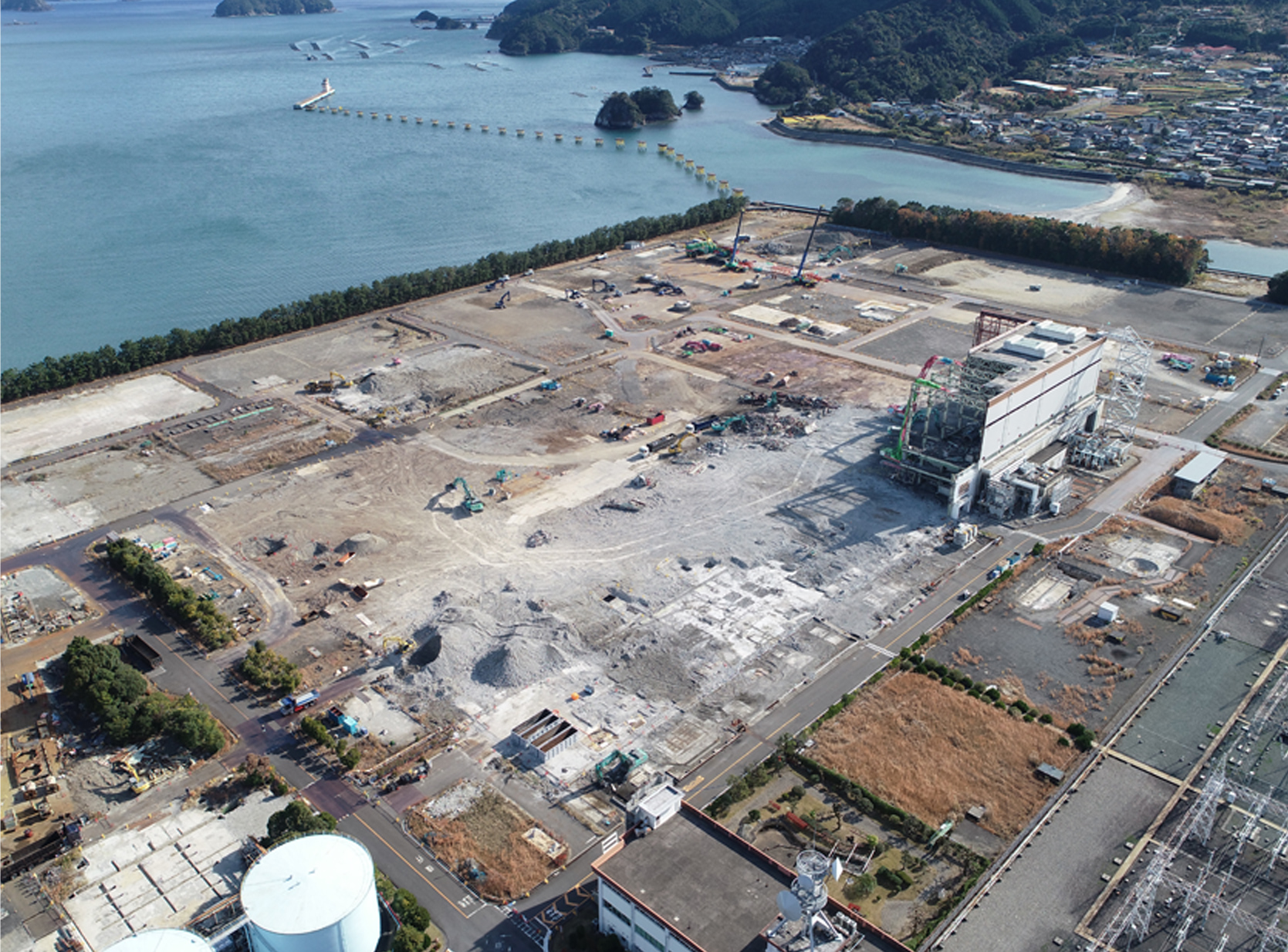 2020年12月 尾鷲三田火力発電所跡地状況